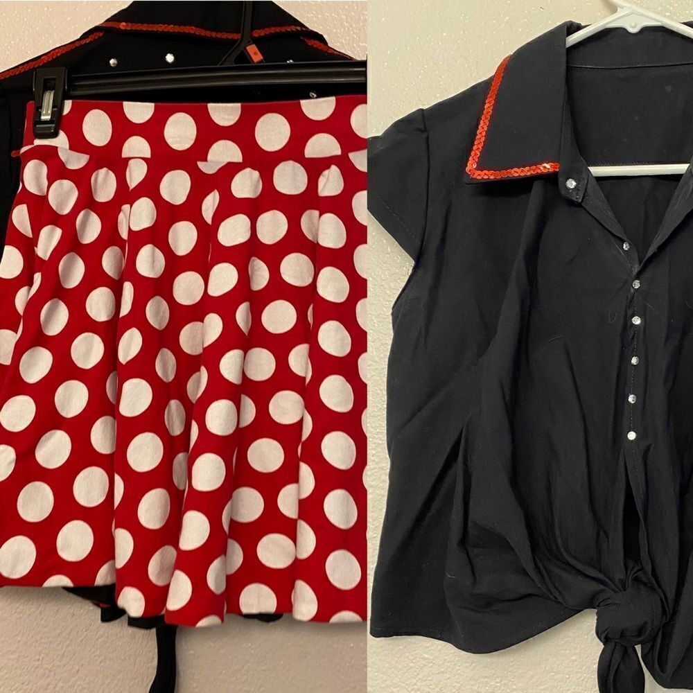 1950s vintage style Rockabilly pin up dance halloween costume child L/adult S